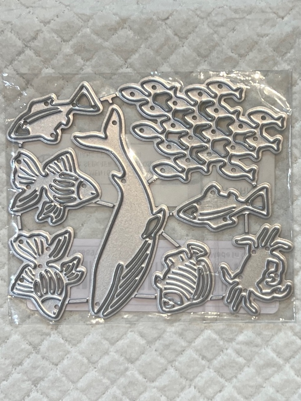 Ocean/ Marine animal Die-Cut Embellishment 8 Piece Set